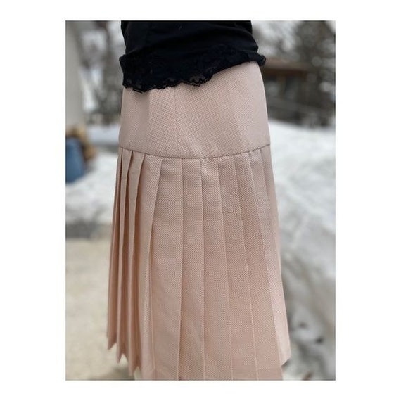 Vintage Holt Renfrew High Waist Pleat Skirt Mini … - image 7
