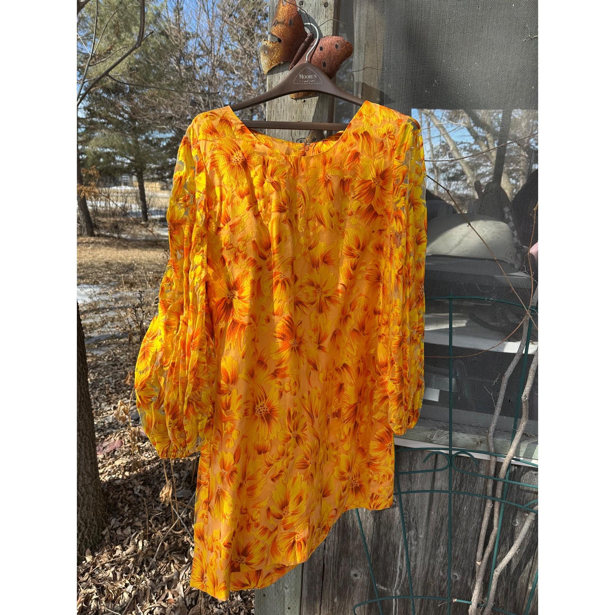 Sheer Vintage Floral Dress - Etsy Sheer Vintage Floral Dress - Etsy