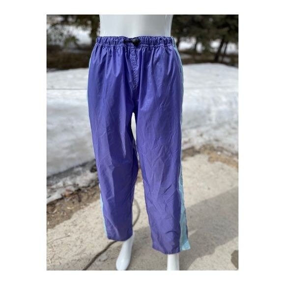 Purple Nylon Pants 