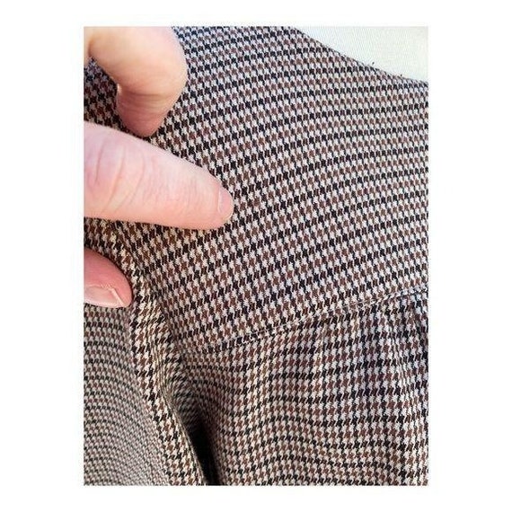 Vintage 50s Bolero Short Jacket Houndstooth - image 8