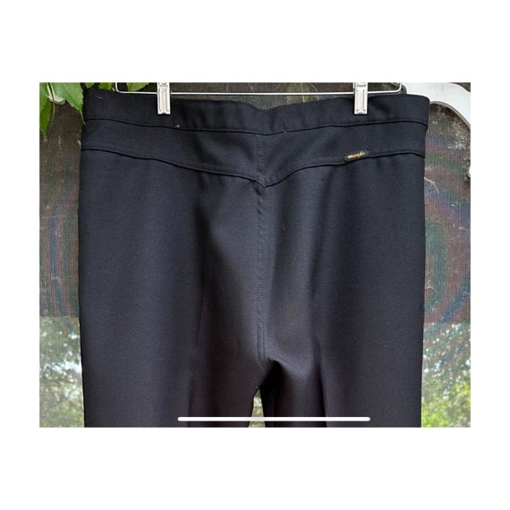 Vtg | 70s Wrangler Black Trousers Pants Bareback … - image 5