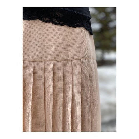 Vintage Holt Renfrew High Waist Pleat Skirt Mini … - image 2