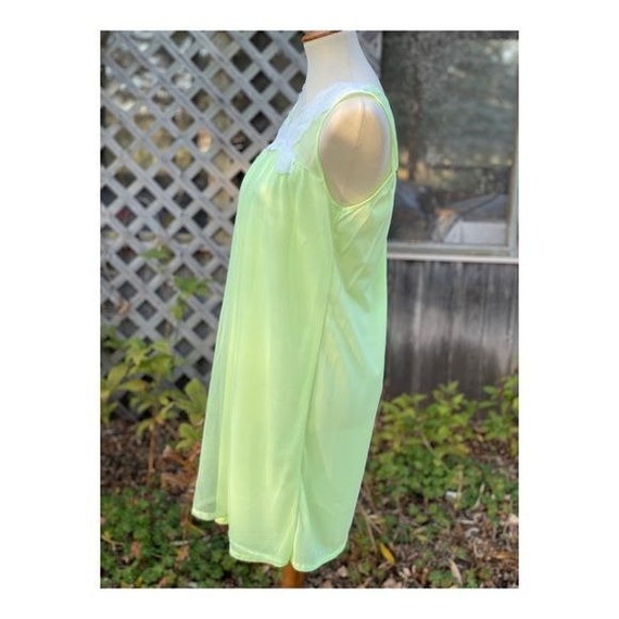 Vintage 50s Sheer Babydoll Negligee Nightgown Lim… - image 6