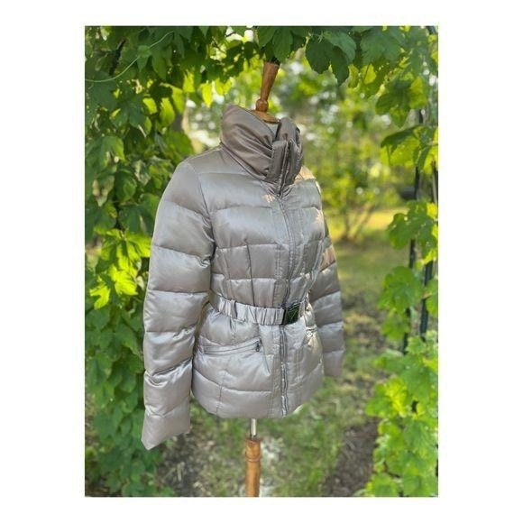 Megève Puffer Jacket Metallic Silver