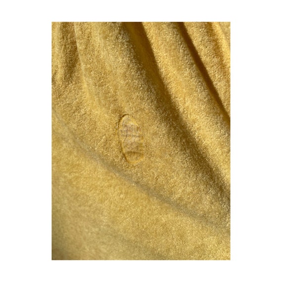 Vintage 70s Georgie Girl Gold Terrycloth Robe Dou… - image 4