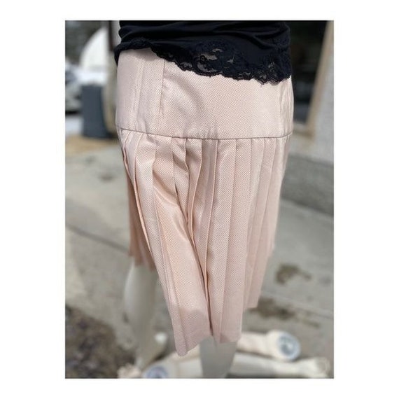 Vintage Holt Renfrew High Waist Pleat Skirt Mini … - image 8