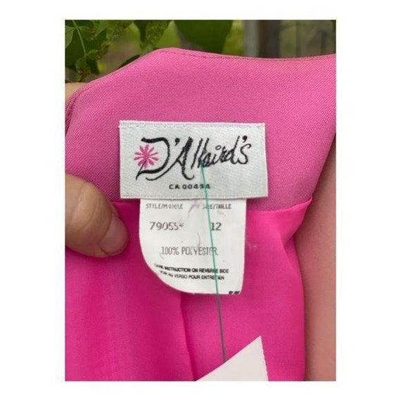 Vintage 80s Blazer D’Allairds Gingham Pink Sz 12 - image 8