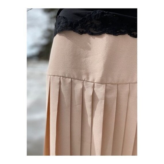 Vintage Holt Renfrew High Waist Pleat Skirt Mini … - image 3