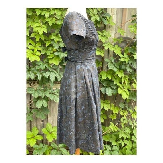 Vintage 1950s Dress MCM Swing Fit & Flare Mad Men… - image 6