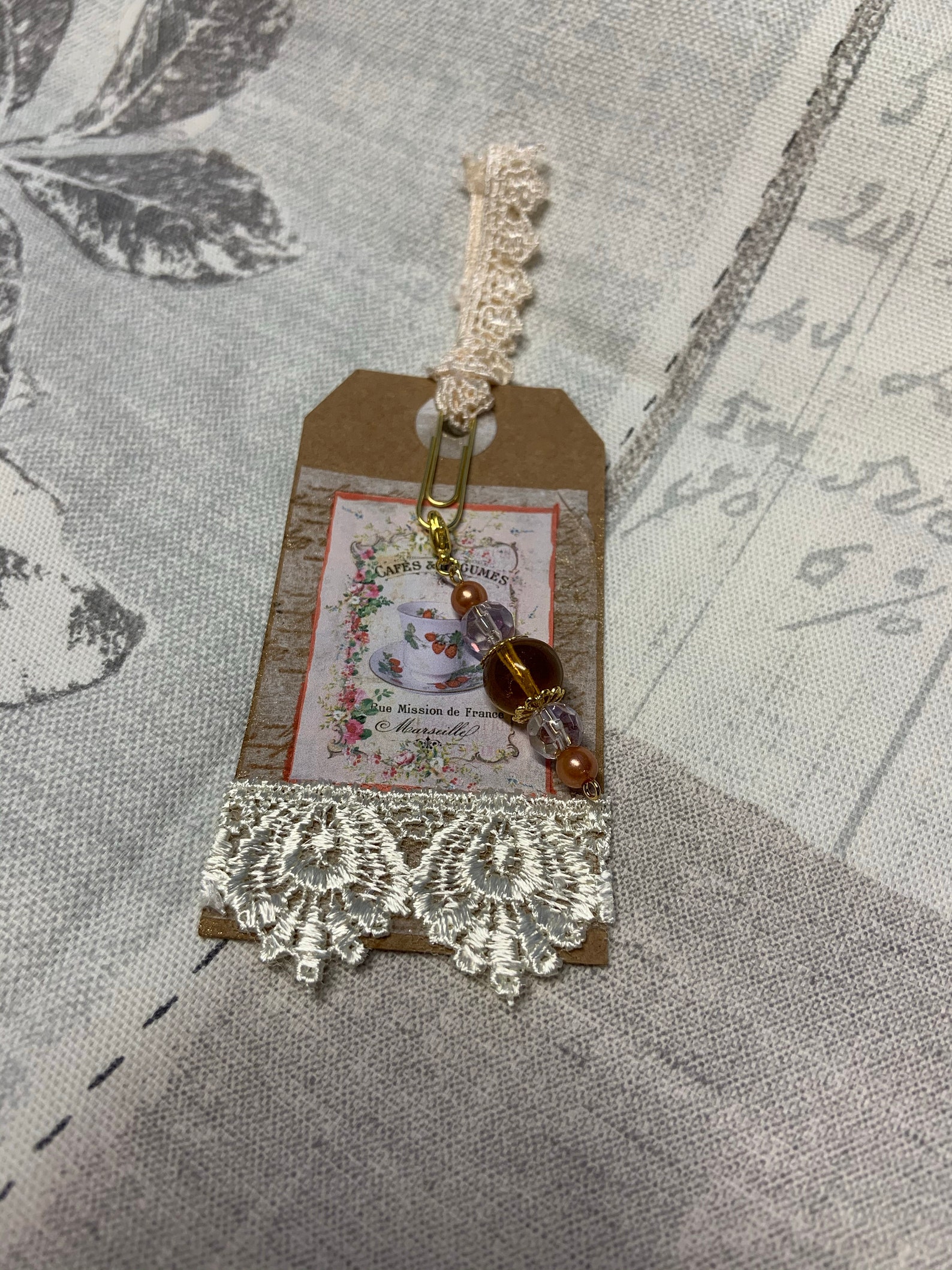 Junk Journal Dangle Tags. Beaded Dangles. Pretty Tags. Shabby Etsy