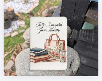 Fully Accomplish Your Ministry - Purse Design Tract Holder with insert for New Tracts - English/Spanish