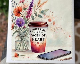 Pioneering Is A Work of Heart | Lens Cleaning Cloths | English and Spanish | Floral Design | JW Gift