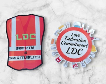 LDC water resistant stickers