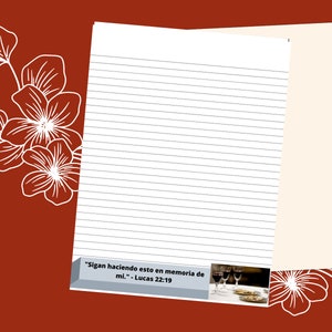 Carta commemorativa spagnola per scrivere lettere, JW, download immediato!