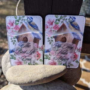 Best Life Ever/No Hay Vida Mejor, porte-cartes contact Colibri, anglais/espagnol | Personnalisable