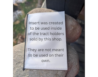 Inserts for Tract Holder for New Tracts - Orders placed before 2/27 did not include inserts
