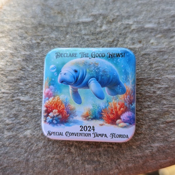 TAMPA FLORIDA - 2024 Special Convention Pins, Wearable Magnets JW