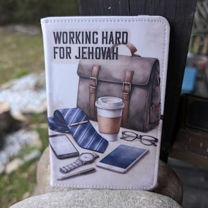 Tract Holder - Working Hard For Jehovah - For New Tracts - English/Spanish