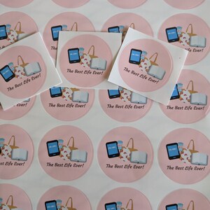 Best Life Ever 1.5&quot; glossy stickers