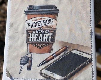 Pioneering Is A Work of Heart | Lens Cleaning Cloths | English and Spanish | Brothers Design | JW Gift