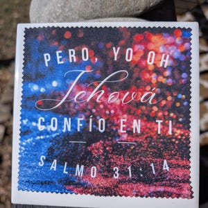 Pero Yo, O Jehová, Confío En Ti paño de microfibra para limpieza de lentes/pantallas, regalo JW