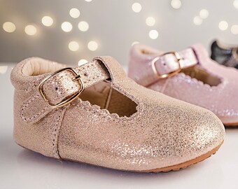 rose gold glitter moccasins