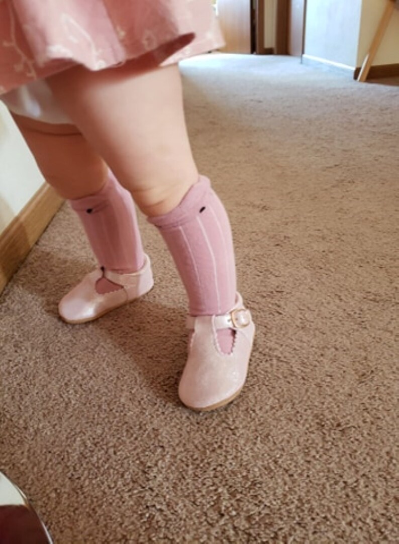 Moccasin Shoes T Bar for Baby and Toddler Girls First Etsy