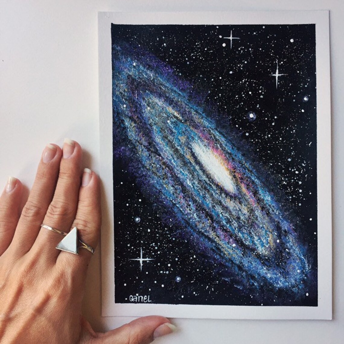 Galactic Celestial Painting Galactic Original Painting | Etsy