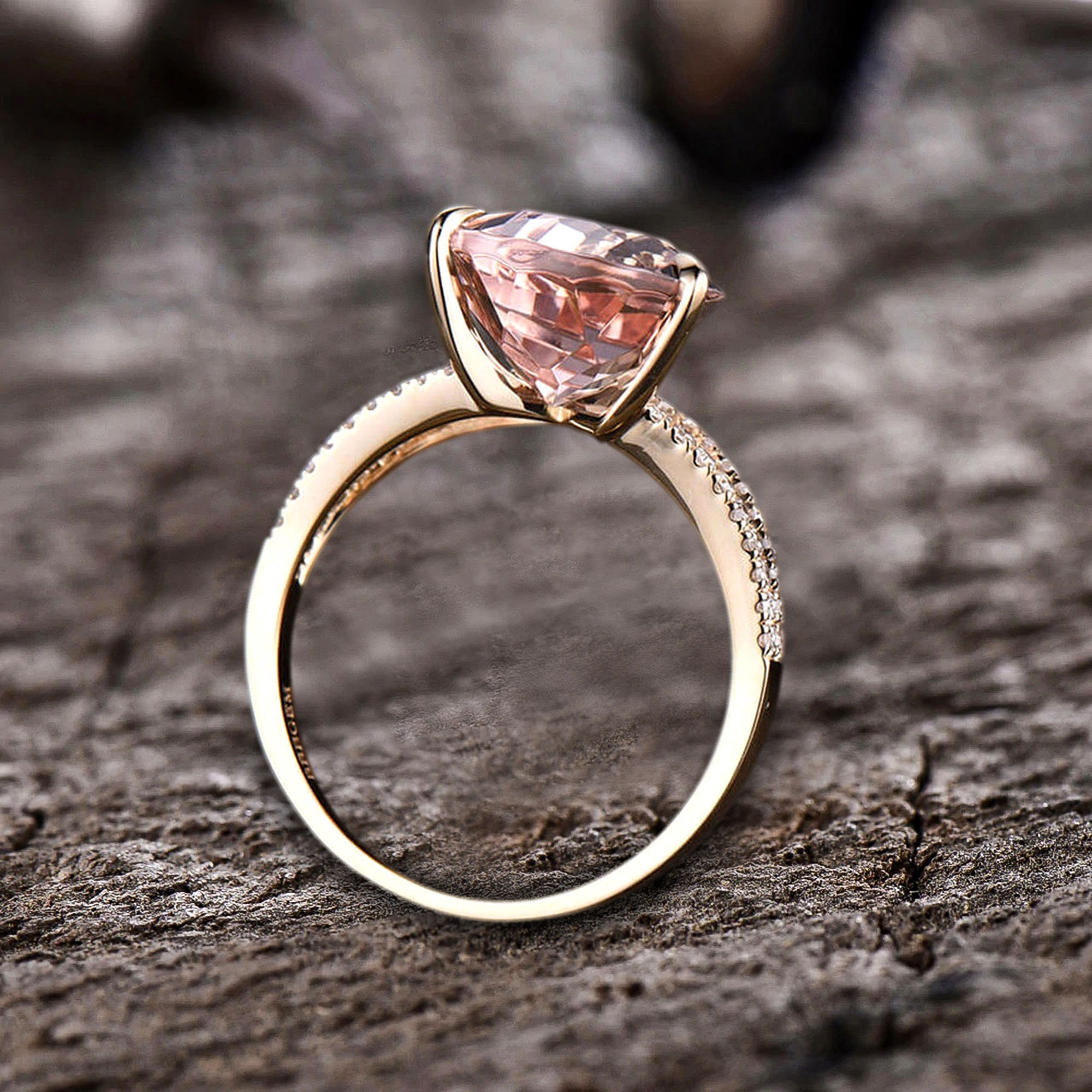 4 carat morganite sale ring