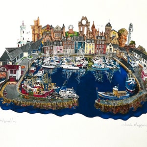 Arbroath Harbour Print: Scottish Coastal Art