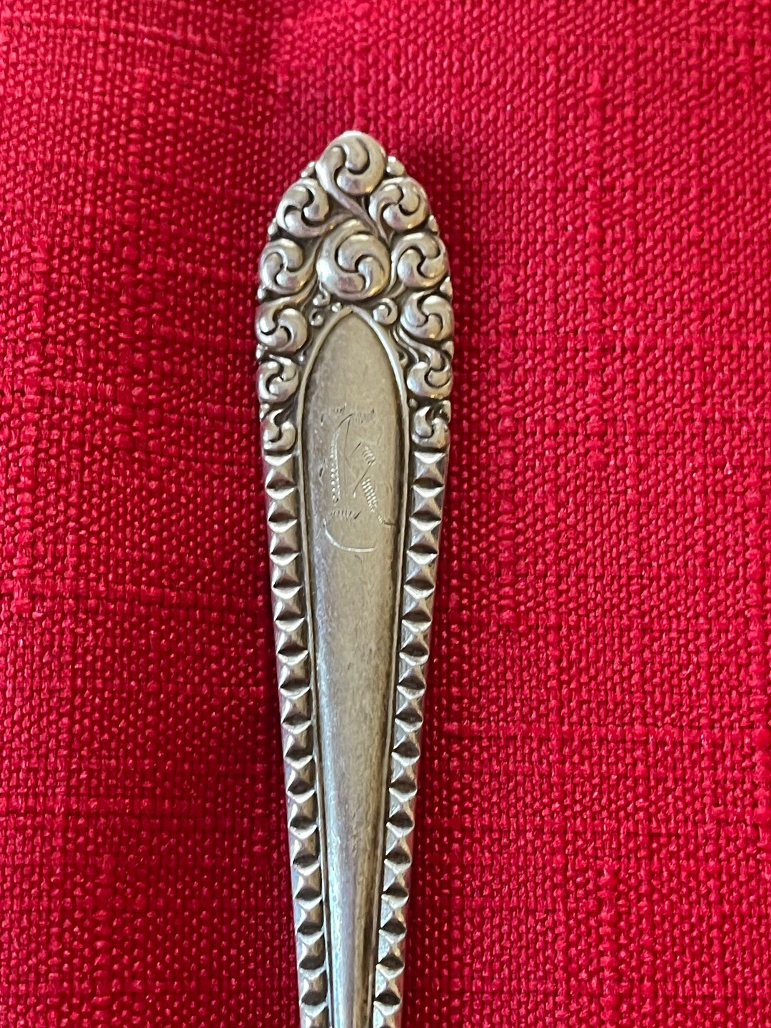 Antique Long Handled Pickle Fork kenilworth Pattern by International, k