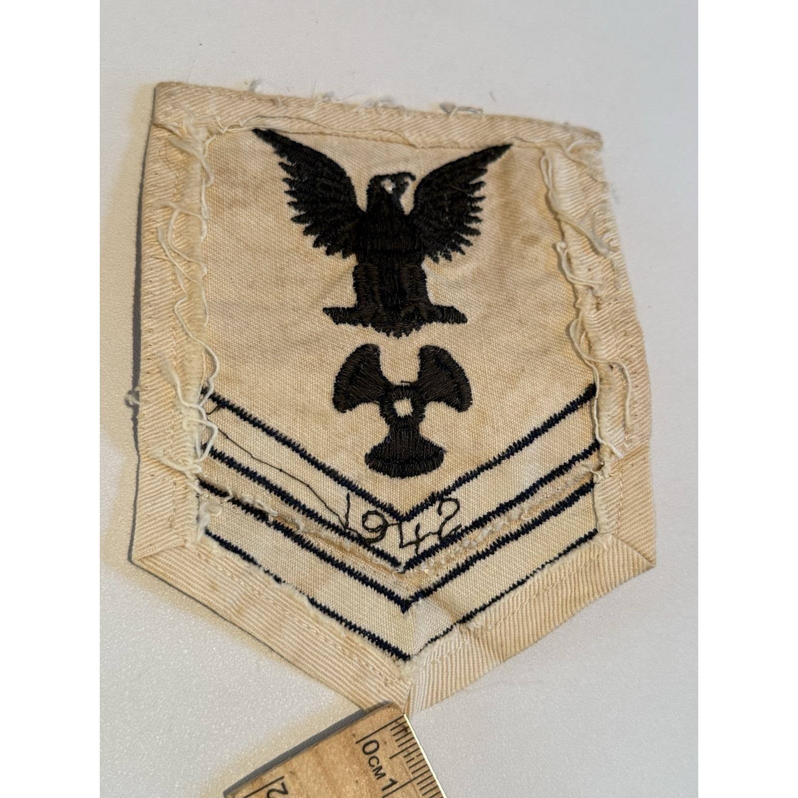 Original WW2 US Navy Sleeve Rate Machinist Mate 2nd Class 1942 Patch ...