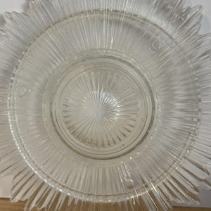 Starburst Thick Glass Vintage Art Deco 3-Chain Ceiling Light Fixture Shade 9"