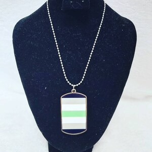 Agender Dog Tag Necklace
