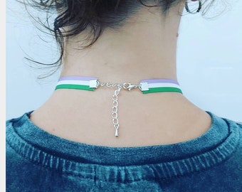 Genderqueer Choker necklace Adjustable