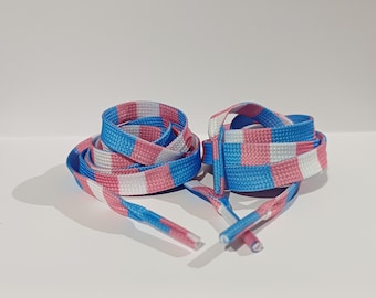 Transgender Pride Sublimated Shoe laces lots of flags to choose from