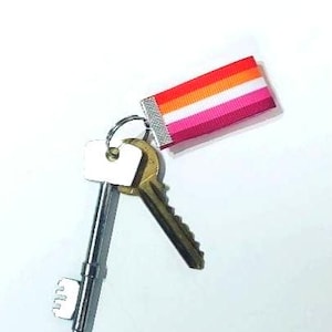 Lesbian new flag Keyring LGBTQIA+