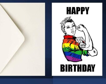 Lesbian Pride Card LGBT
