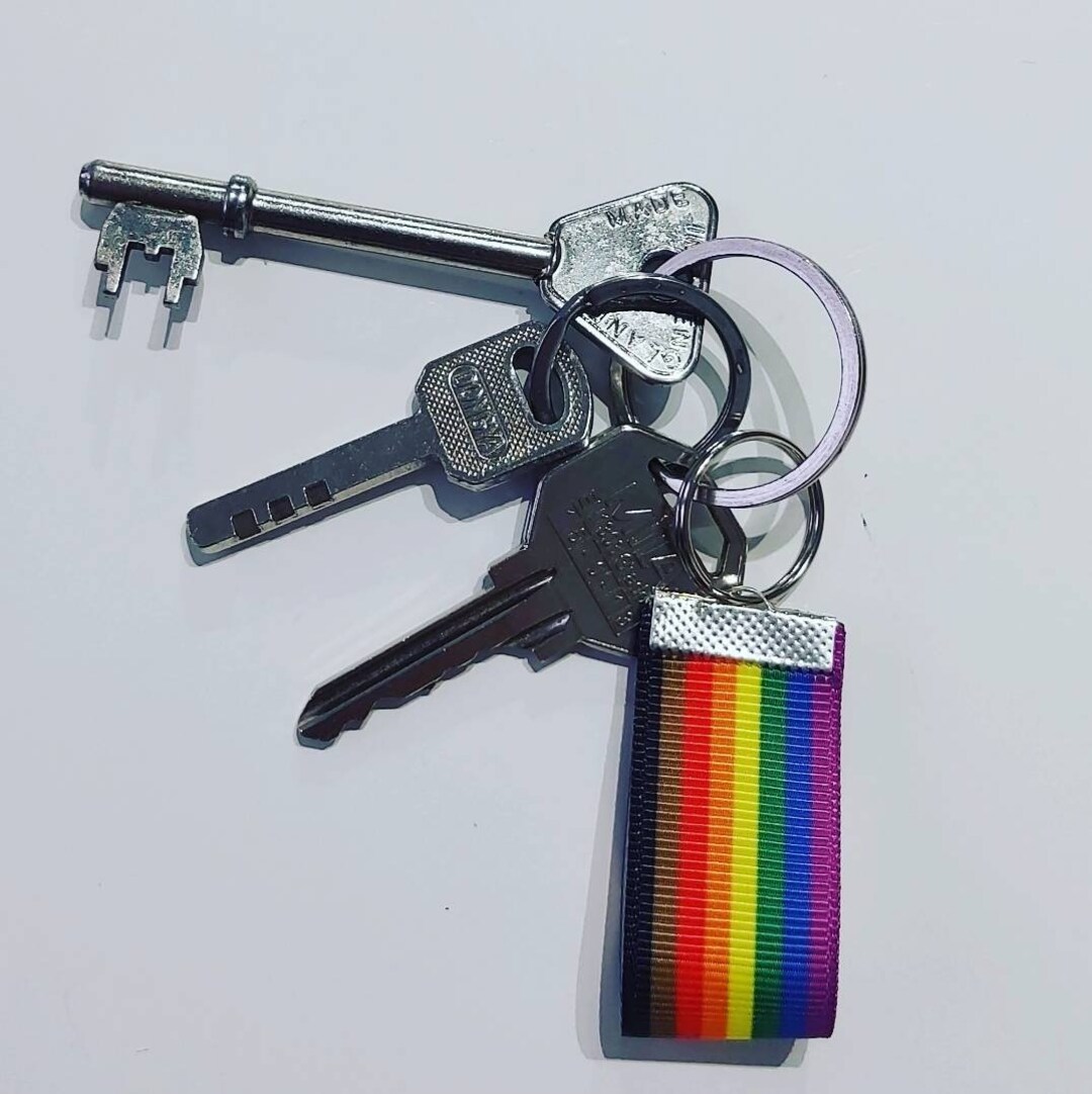 Pride Key Inclusive Rainbow Pride Keyring LGBTQIA+ - Etsy