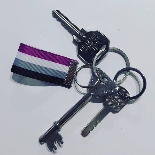 Asexual Pride Keyring LGBTQIA+