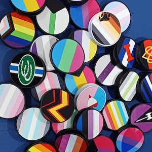 Pride Phone Pop Socket Ponad 30 flag do wyboru. Uniwersalny telefon komórkowy, wytrzymały, sublimacja