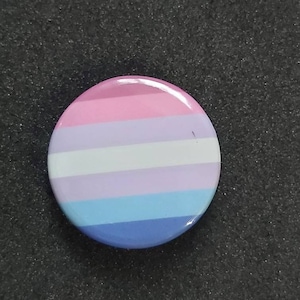 Bigender pride lgbtqi+ pride pin