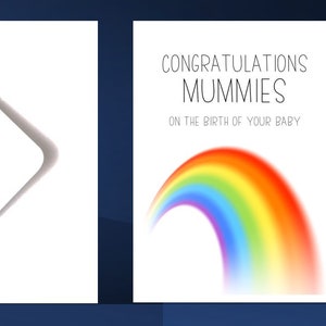 Lesbische 2 Mummies Baby Card