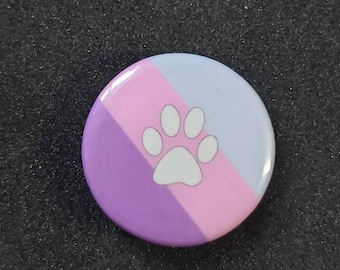 Furry pride lgbtqi+ pride pin