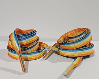 Aroace Pride Sublimated Shoe laces lots of flags to choose from
