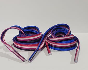 Genderdfluid Pride Sublimated Shoe laces lots of flags to choose from