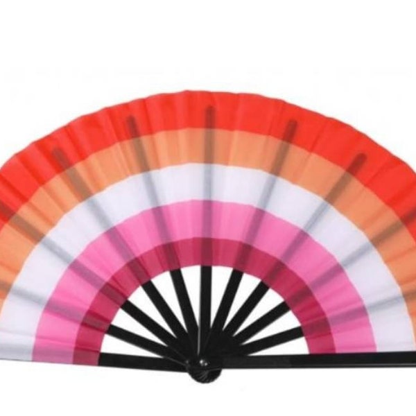 Pride Lesbian Large Loud Clack Folding Fan