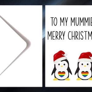 Carte de Noël LGBT 2 mamans