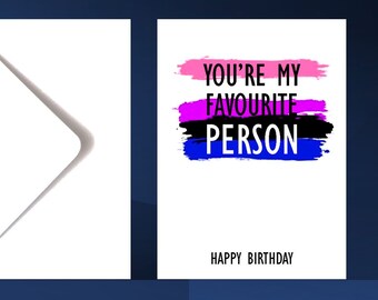 Genderfluid Greetings Card for any occasion