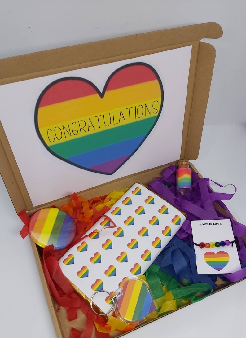 Rainbow Gift Box Etsy
